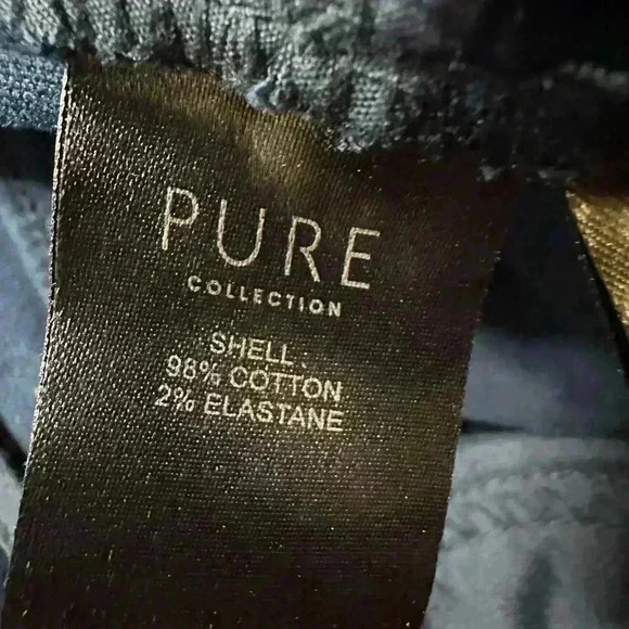 PURE Collection Washed Velvet Jean in Midnight sz 14L - Picture 6 of 6